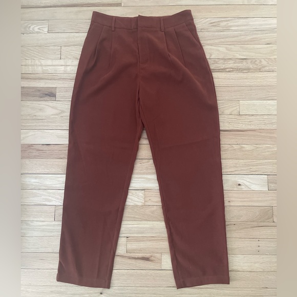 NWT Commense brick red straight leg pants - Picture 5 of 10